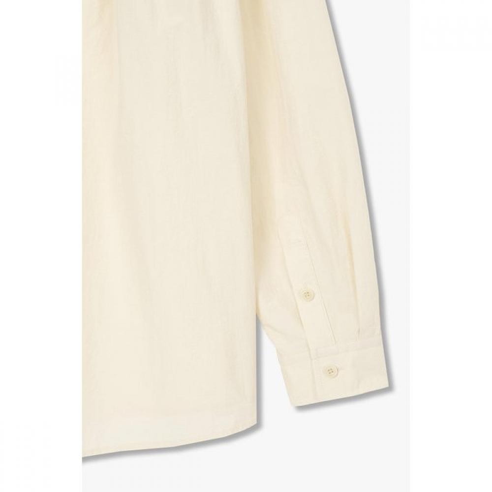 STUDIO TOMBOY Shirring Henley Neck Blouse Model  9105321114ar