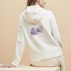 Fila Heritage Series Printed Letter Logo Hooded Sweatshirt Women Sweatshirt Ceramic-White F11W348202RIV