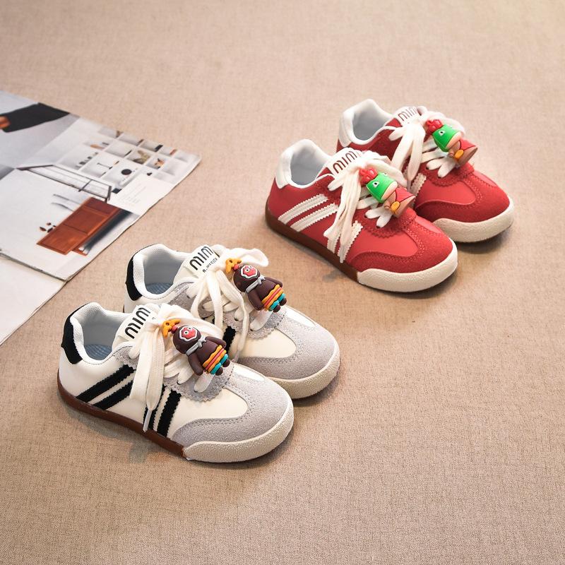 Children's board shoes low-top 2025 spring and autumn new boys' shoes girls' sports shoes soft-soled casual moral training shoes older children