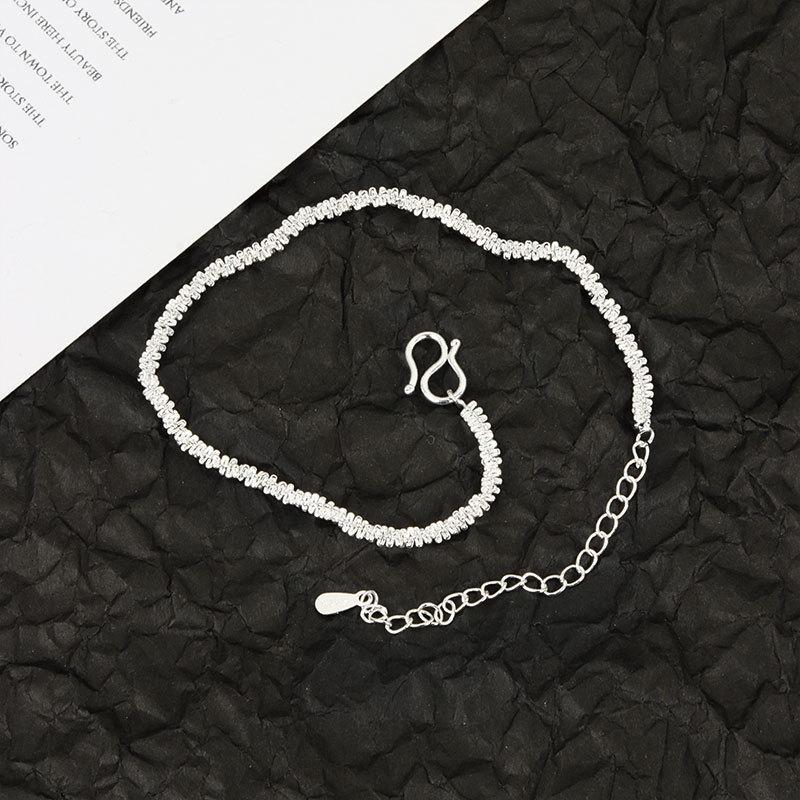 Silver-Plated Sparkling Baby's Breath Bracelet - Korean Style, Simple, Fresh Cauliflower Chain for Women and Students