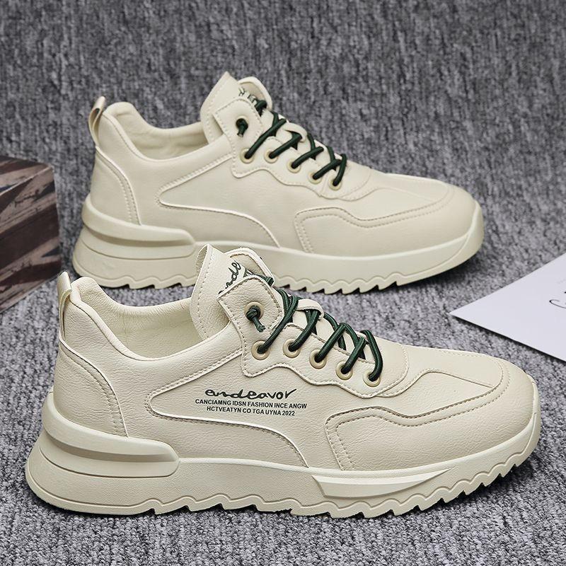Spring Men's Shoes New Breathable Waterproof and Non-slip Shoes Men's Trendy Versatile Platform Sports and Leisure Trendy Shoes