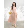 Mishow Women's Lotus Pink Polka Dot Skirt Set
