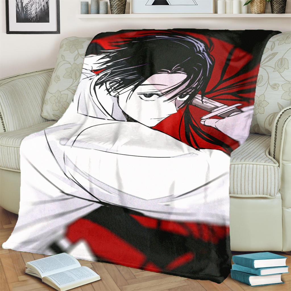 Jujutsu Kaisen Blanket Warm Flannel Print for Bedrooms, Sofas, Beds, Chairs, Picnics, Travel Use