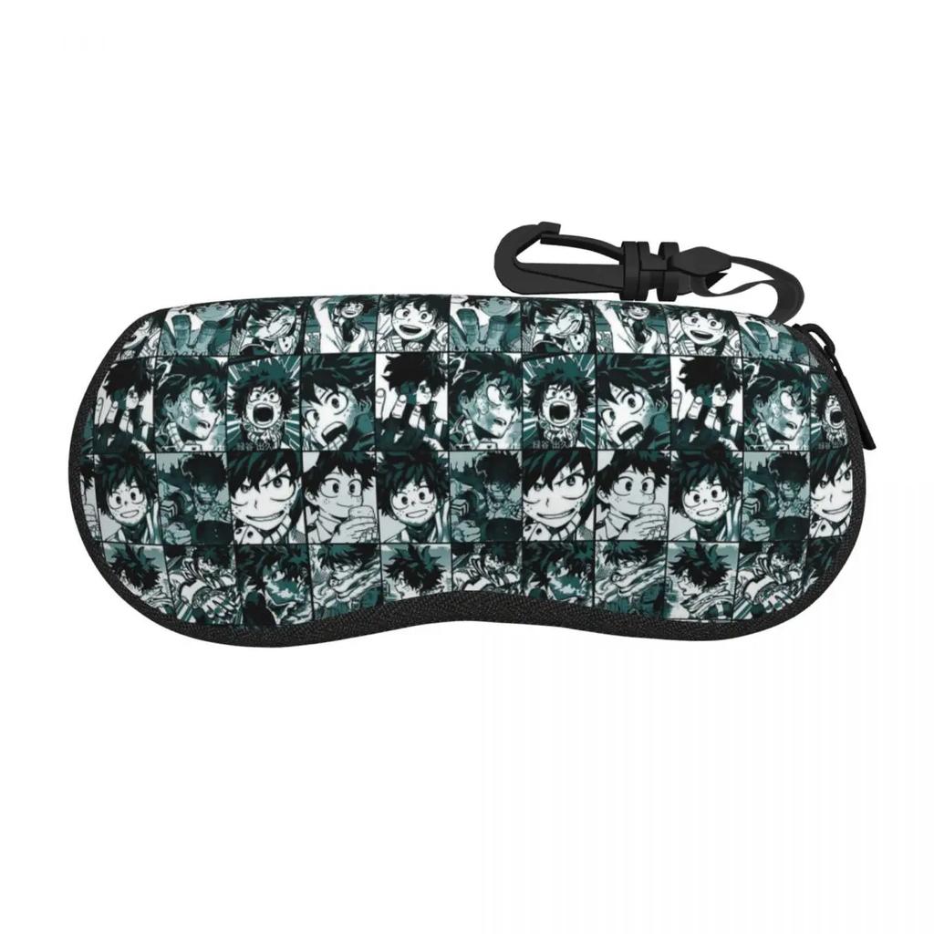 Deku Hero Collage My Hero Academia Shell Glasses Case Protector Sunglasses Box Women Men Soft Eyeglasses Bag Pouch