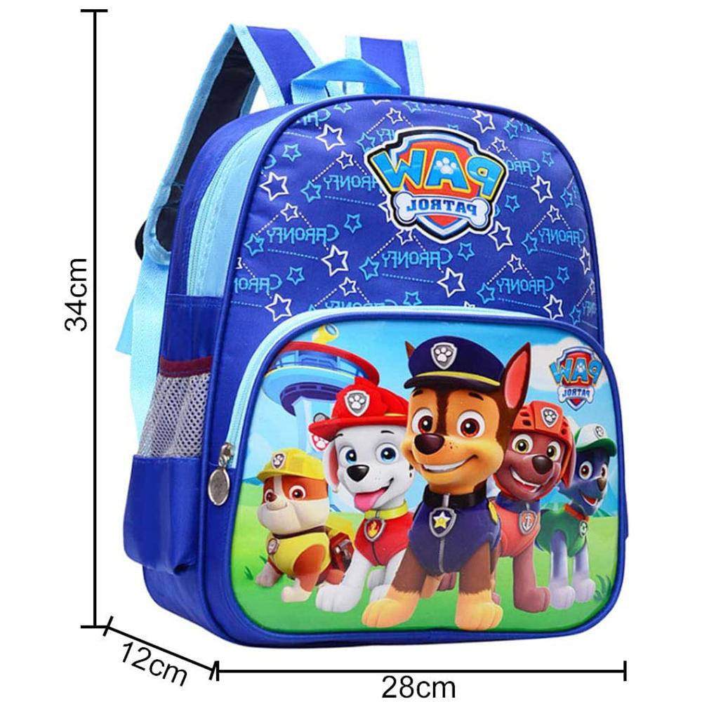 Paw Patrol Backpack Travel Bag With Side Mesh Pocket For Kids, Blue