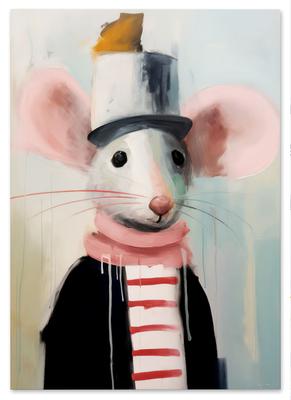 Pôster para criança retrato ratinho