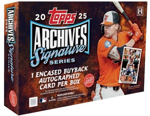 

MLB 2025 Topps Archives Signature Series Baseball Active Player Edition Box