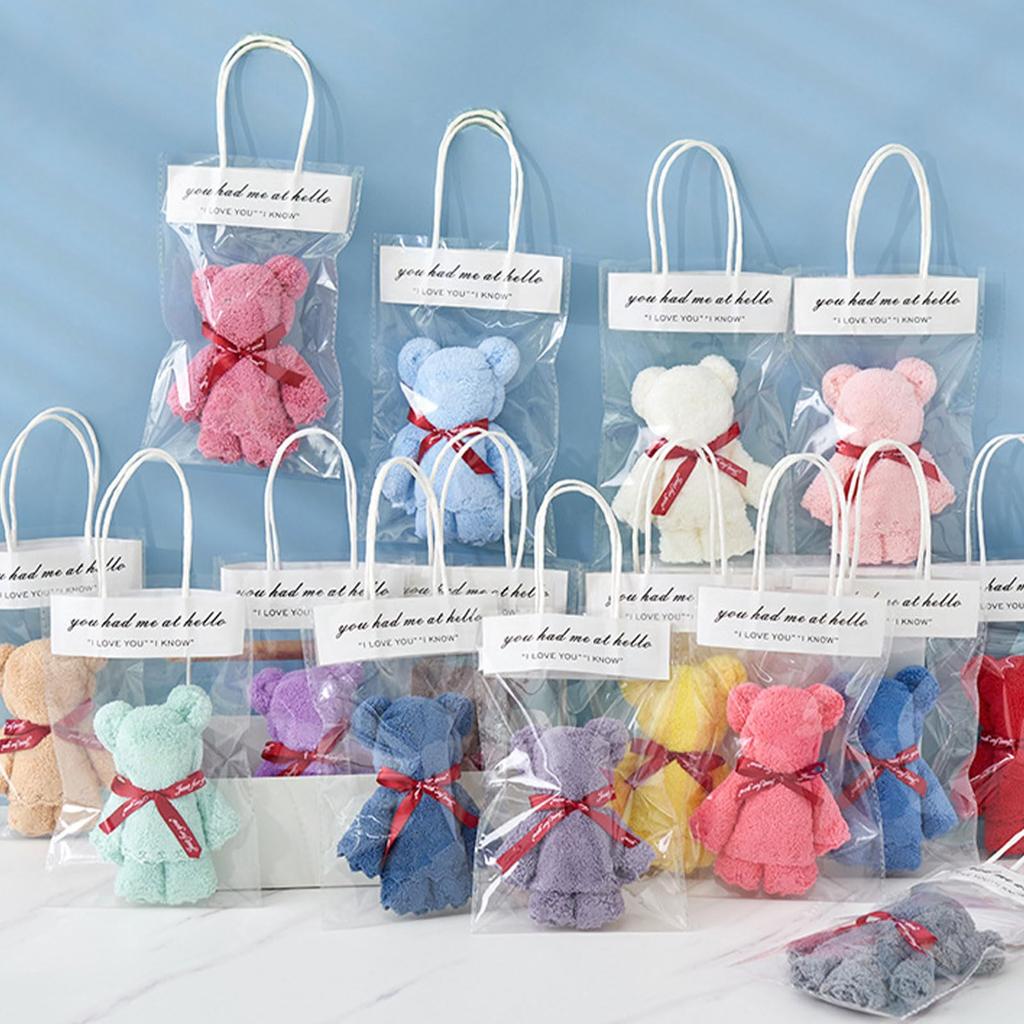Small Bear Towel Small Hand Popular with Gifts for Thank You Small 15 Pieces Handkerchiefs, Gifts, Design, Towels, Handkerchiefs, Ladies' Gifts,
