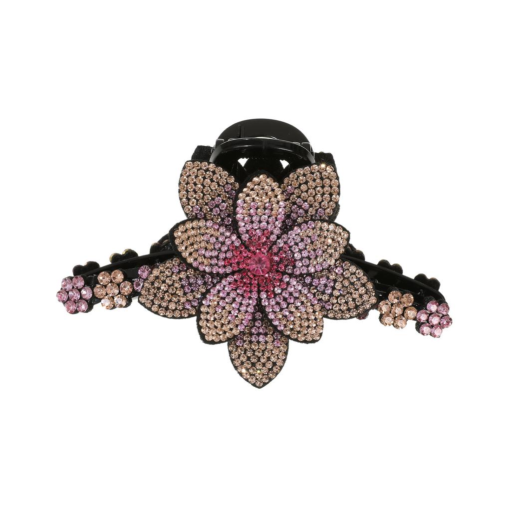 New Flower Hair Claws Clips Hairpins For Girls Women Fashion Rhinestone Hairgrip Barrettes Hair Crab Hair Accessories