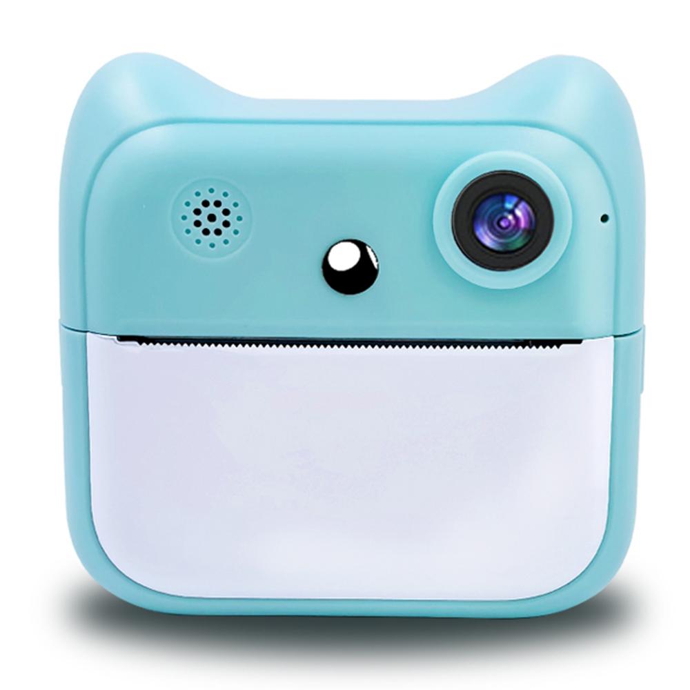 

A25 2.4 Inch Kids Instant Print Digital Camera Built-In Games Video Recorder,with 32G TF Card+Card Reader Blue
