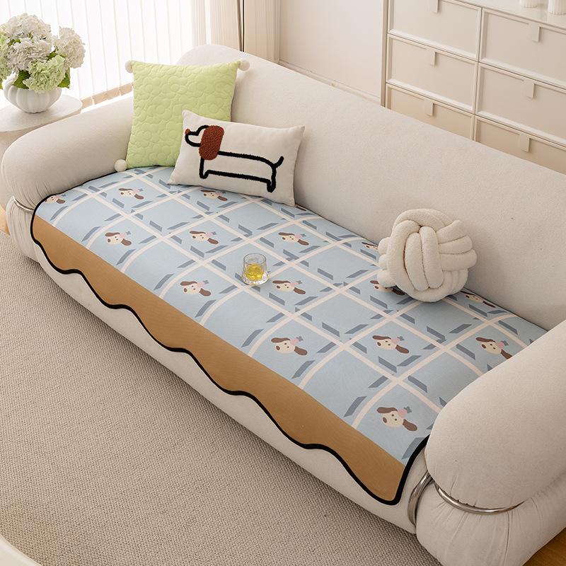 Special-Shaped Cool Sofa Cushion  New Summer Irregular One-Piece Sofa Cushion Summer Seat Cushion Cover Cloth Towel