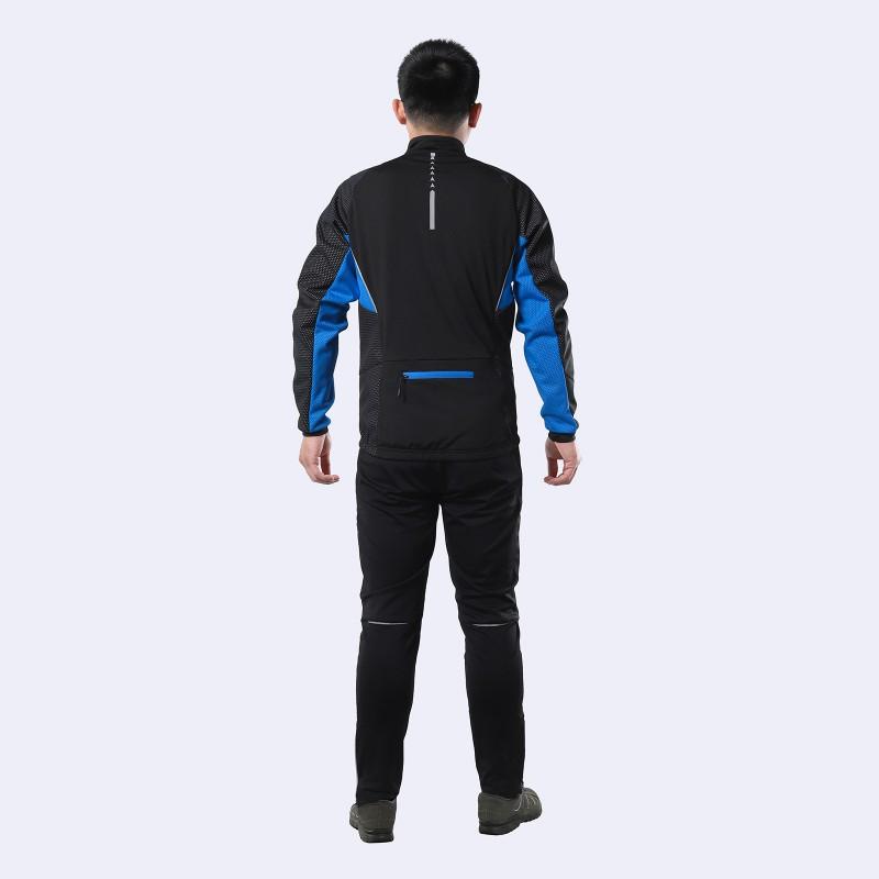 Ensemble veste et pantalon de cyclisme en polaire coupe-vent d'hiver pour hommes et femmes Vêtements de sport d'extérieur