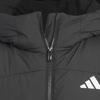 Adidas Down Jacket Warm Sports Casual Hooded Striped Kids Jackets Black KC5928