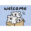 Cartoon Dog Diatom Mud Floor Mat Welcome Carpet for Living Room Entryway Non-Slip Bathroom Shower Area Footpad Kitchen Decor Rug