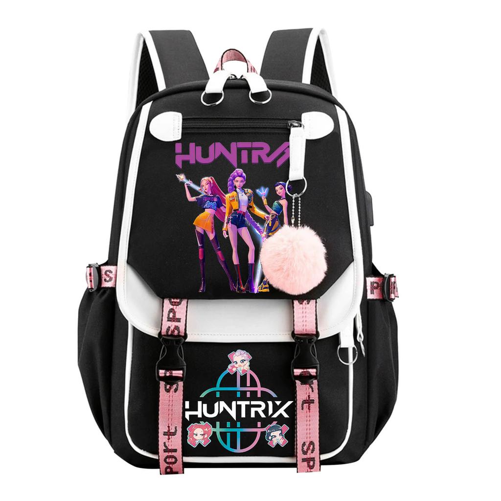 Large Capacity Schoolbag with Shoulder Strap; Student Three-piece Pencil Case Set