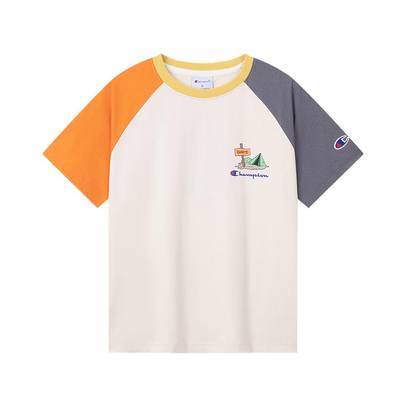 Champion Kids  Quick-Dry Spliced Short Sleeve T-Shirt M