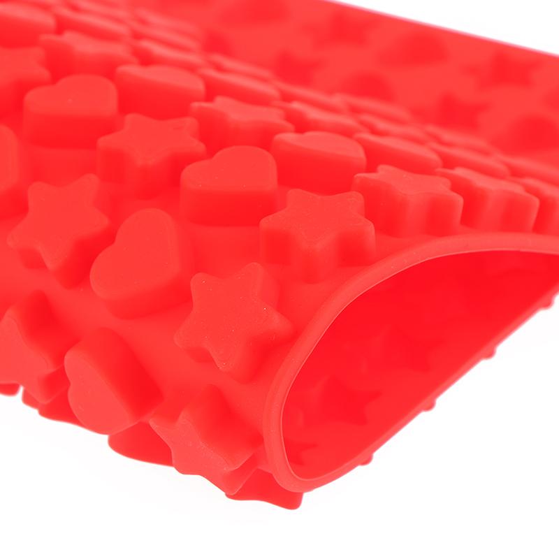 1Pc Multicavity Star Love Shape Silicone Molds Diy Chocolate Candy Tray For Biscuit Treat Candy Gummy Cookie Baking Tool