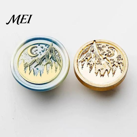 Artistic Relief Stamp Brass Wax Seal Heads, Alphabet Christmas Embossed Sealing Letter Tool Head for Envelope Gift Wrapping Journal Scrapbook
