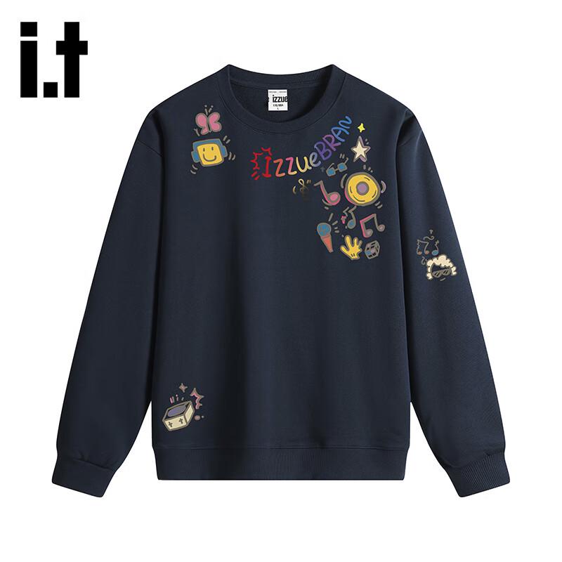 Izzue Unisex Creative Print Crewneck Sweatshirt