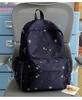 School bag: misty milk blue B1y sweet cool leopard print girly backpack, youthful vitality, versatile backpack for middle and high school girls