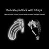 BDSM Sex Toys Men Stainless Steel Metal Urethra Chastity Lock Penis Bondage Adult Chastity Cage Cock Restriction Abstainer Toy