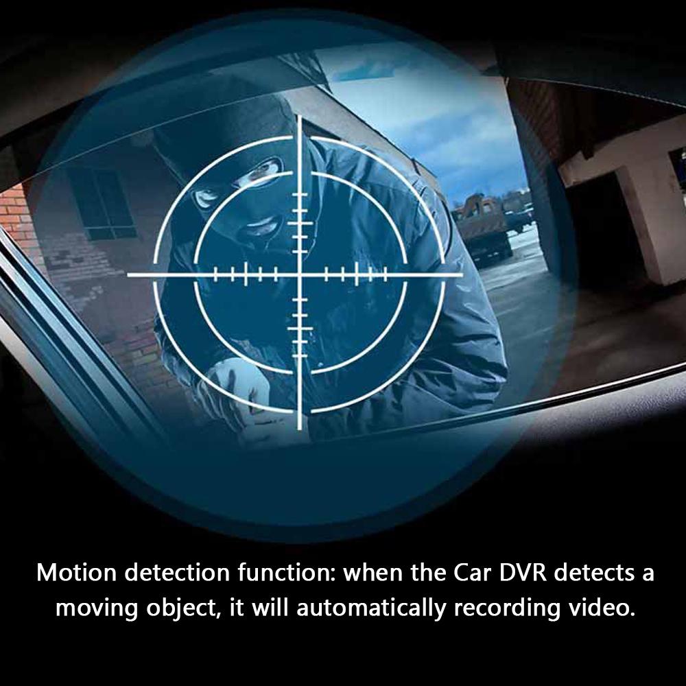 Registratore video per auto multilingue con doppia lente Dash Cam automatica Registratore per videocamera per auto Ciclo di visualizzazione notturna