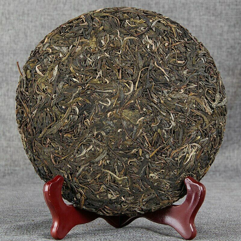2018 Ano Yunnan Old Tree Shen Puer Chá Primavera de Jingmai Raw Puer Chá Bolo 357g