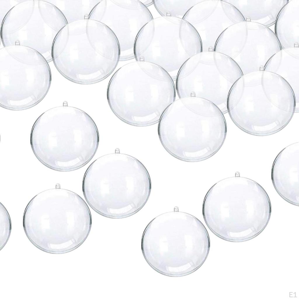 30 Stück durchsichtige, befüllbare Kugeln, Riesenform, Muscheln, Formkugeln, Ornamente, Hochzeit
