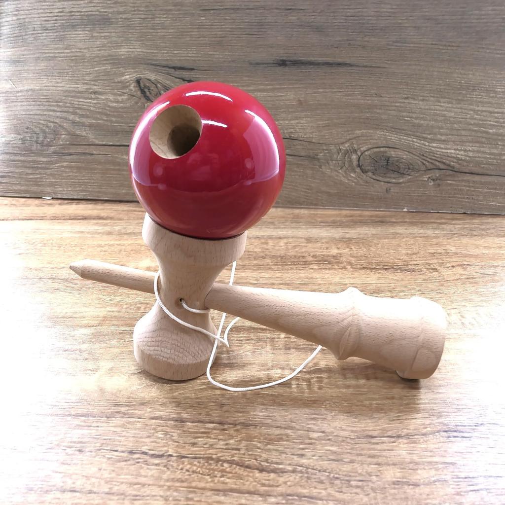 Jumbo Kendama, Large, 24cm, Red, Wooden, Performance, Display, Kendama, Kendama, Adult, HB-614