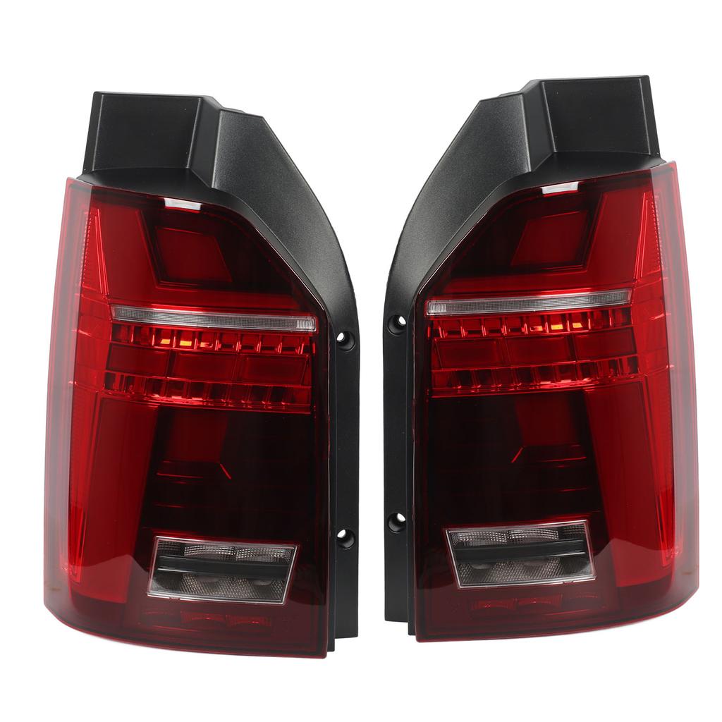 Facelift Look Dynamic Full LED Tail Lights Rear Lamp For Multivan Transporter T6 Pre‑Facelift 2016 To 2019 Red