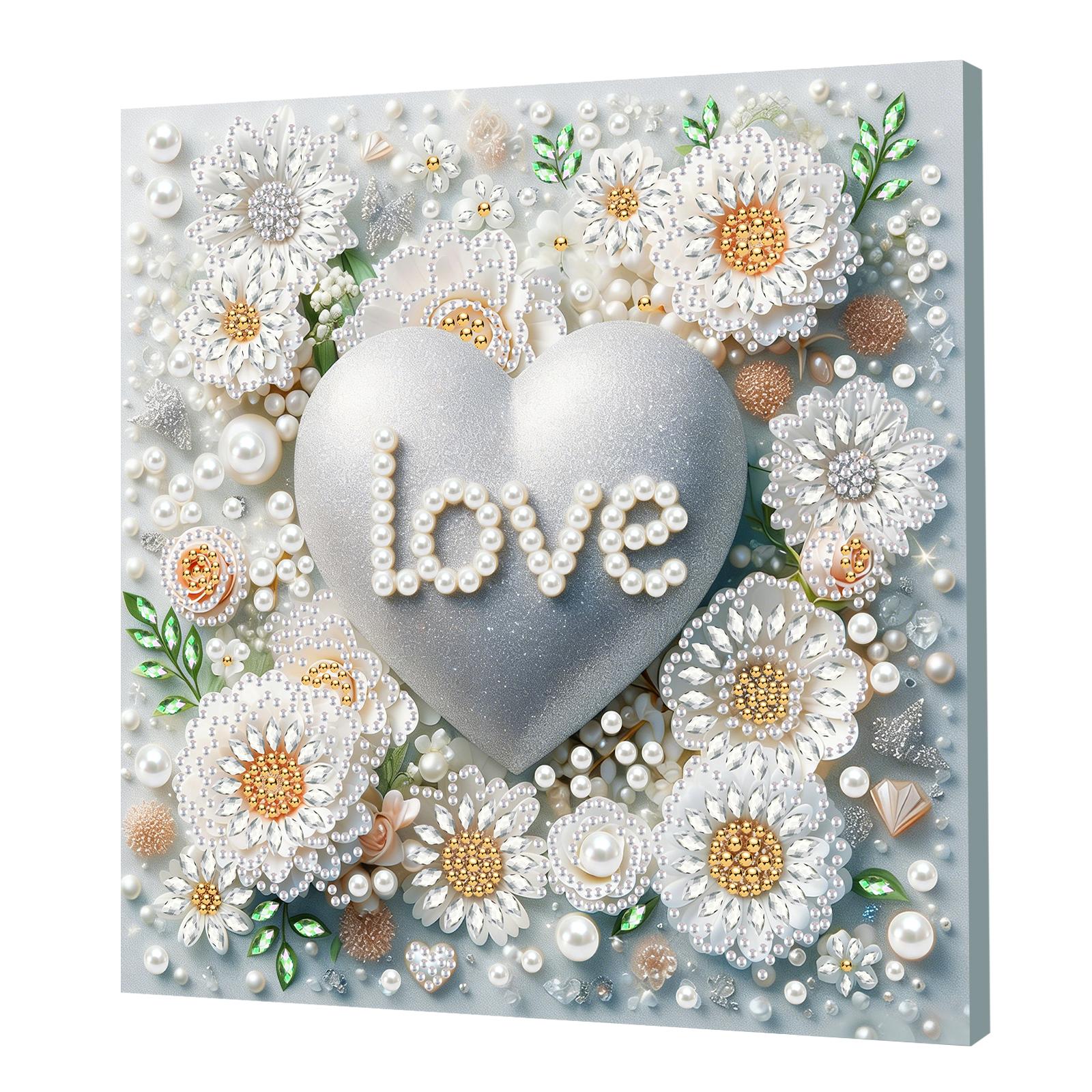 

DIY Art Craft Pearl Diamond Painting with Frame 25x25cm DIY Pearl Art Painting Set for Adults & Beginners Home Wall Decor