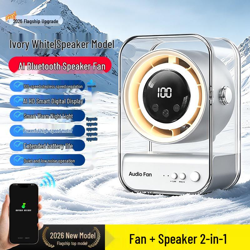 Portable Folding Desktop Fan with Long Battery Life - Clip, Stand, or Hang for Office Use