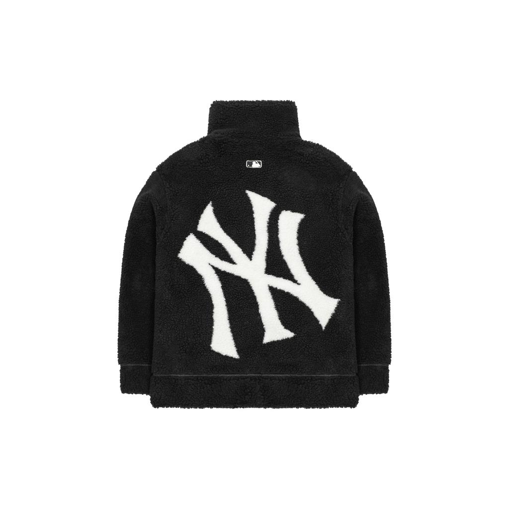 New MLB Velvet Jackets Unisex Black 3AFDB0326-50BKS