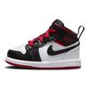 Air Jordan 1 Mid TD Gym Red Black Toe Baby Sneakers White DQ8425-106