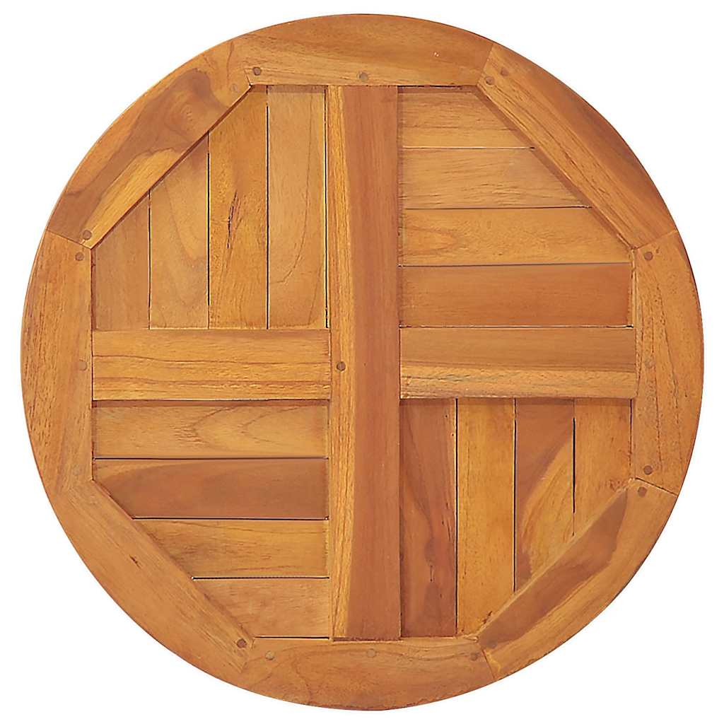 Massive Teakholz Tischplatte Rund 2,5 cm 90 cm