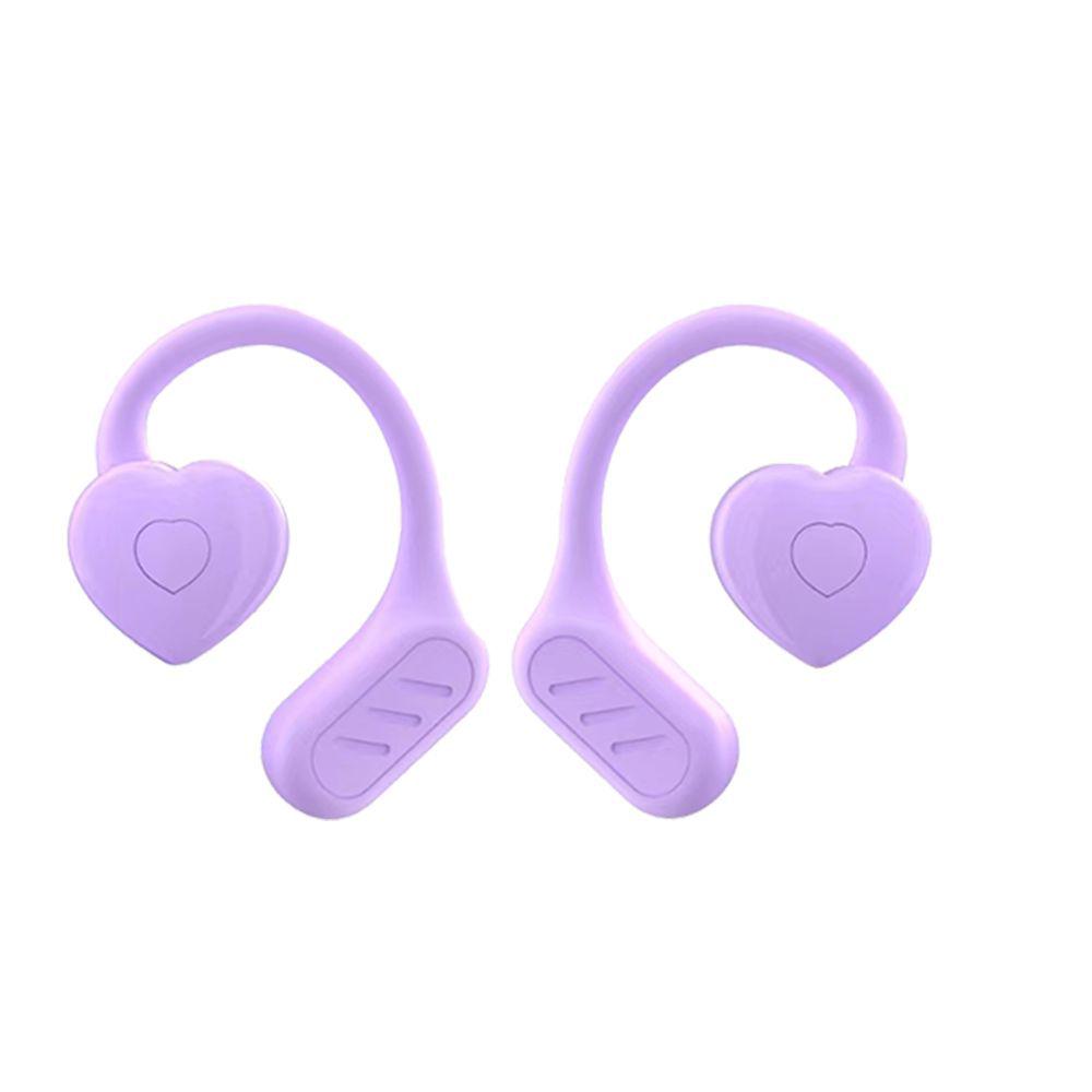 Heart-Shaped Bluetooth 5.3 Wireless Earphones with Low Latency & Ear-hook Design for Gaming