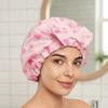 Polka Dots Shower Cap Waterproof Printed Bonnet Hair Protection Hair Care Hat  Bathroom