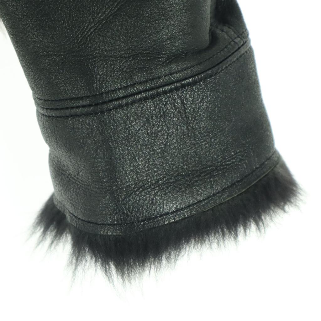 LAUTREAMONT Made in Japan with fur lining Long sleeve Mouton Single riders jacket Women Used