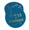 Inkdotpot Pack Of 100 Real Gold Foil Paper Tags Cheers To Retirement Favor Hang