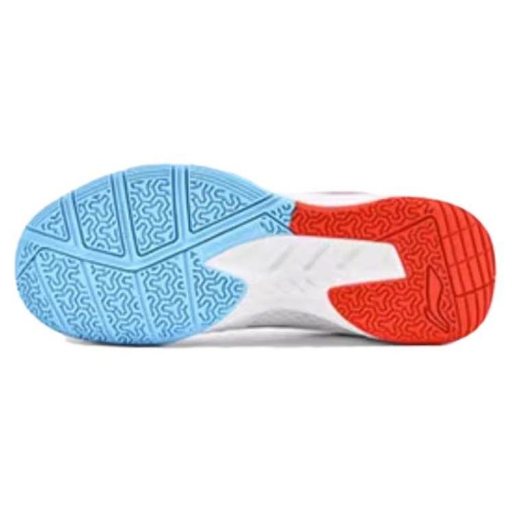 Li Ning Light Feather Series Lightning Hero 1.0 Comfortable Durable Low-Top Badminton Shoes Unisex sneaker White Red AYTT035-1