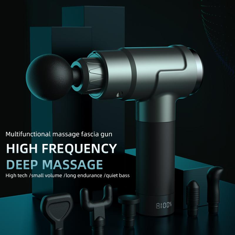 Muscle Massage Gun 50w High-power 1500mAh Electric High-Frequency Deep Massage Fascia Gun For Shoulder Back Leg Body Relaxation