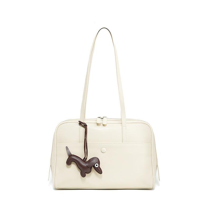 

Сумка-подушка нишевая кожаная сумка подмышку в стиле ретро новая портативная сумка-мессенджер премиум-класса через плечо бежевый