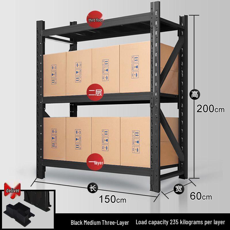 Multilayer Iron Cargo & Display Shelves for Storage