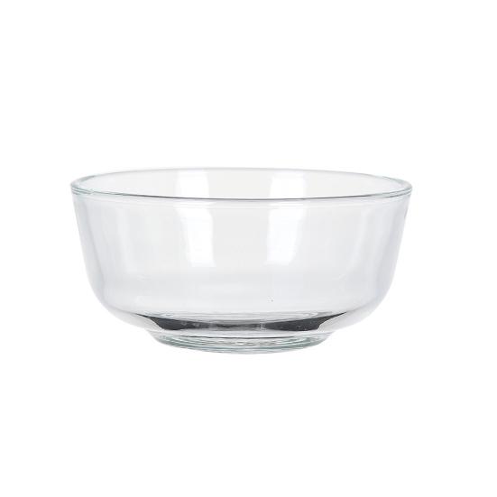 Saladier en Verre Bol de Service Épaissi pour Salade Soupe Nouilles Gruau Grande Capacité Plat Rond Réutilisable Vaisselle de Cuisine