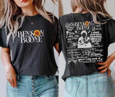 Vintage Benson Boone  Shirt, America Heart Tour Shirt, Concert Tour Fan Tee Unisex T-Shirt