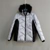 Export USA ZX Plus Size Women's Clothing Autumn and Winter Thickened Fur Collar Hood Cotton-Padded Coat Faux Fur Quilted Coat