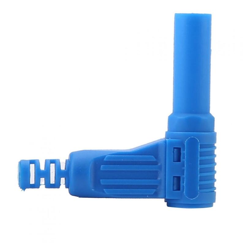 4Mm Right Angles Banana Plugs with Screw Lock Mechanism Safe Insulated Electrical Aapter for Stable Electrical Contact