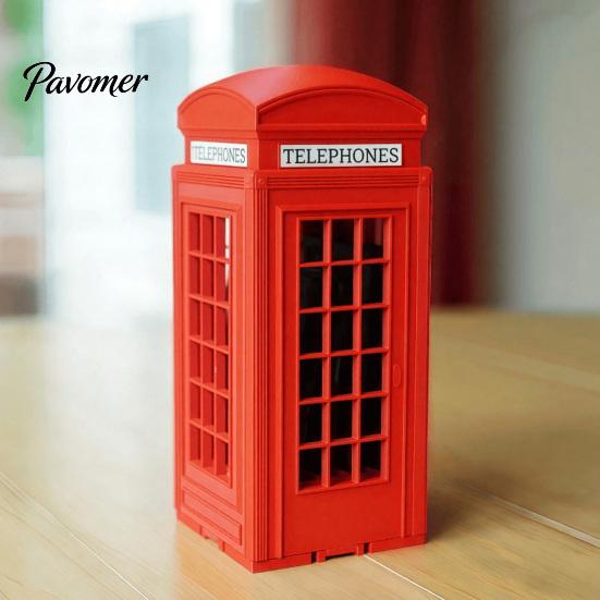 Office Meeting Phone Storage British Booth Stand, 3D Printed Holder, Novelty Creative Jail for Focus Smartphone Lock‑Up Box Family Gatherings Party