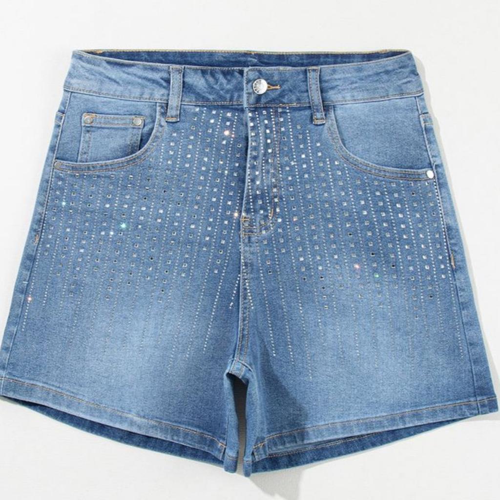 Women High Waisted Baggy Wide Leg Denim Shorts Casual Jean Shorts