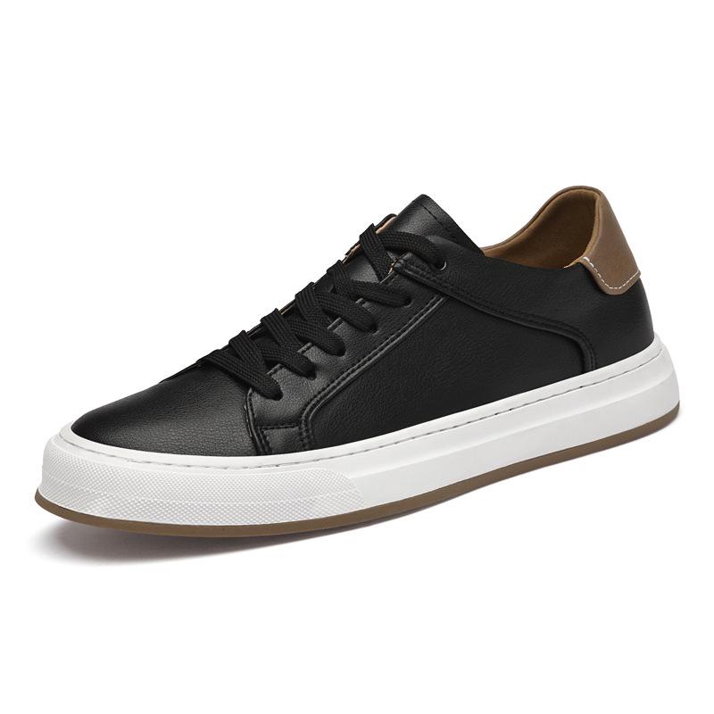 

Мужская белая обувь универсальная дышащая кожаная обувь для скейтборда модный тренд повседневная обувь удобная обувь с низким верхом белая 45